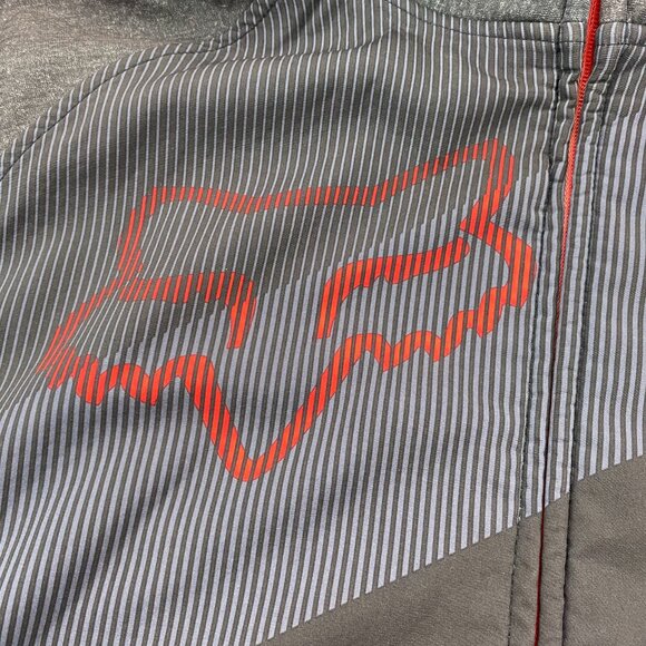 FOX Hooded Jacket Windbreaker Full Zip Men XXL Gray Black FOXTECH Scuba Hood - Picture 3 of 12